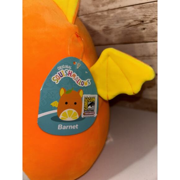 New UCC Squishmallow Barnet The Orange Citrus Fruit Bat 12” SDCC 2023 Exclusive - Picture 3 of 3